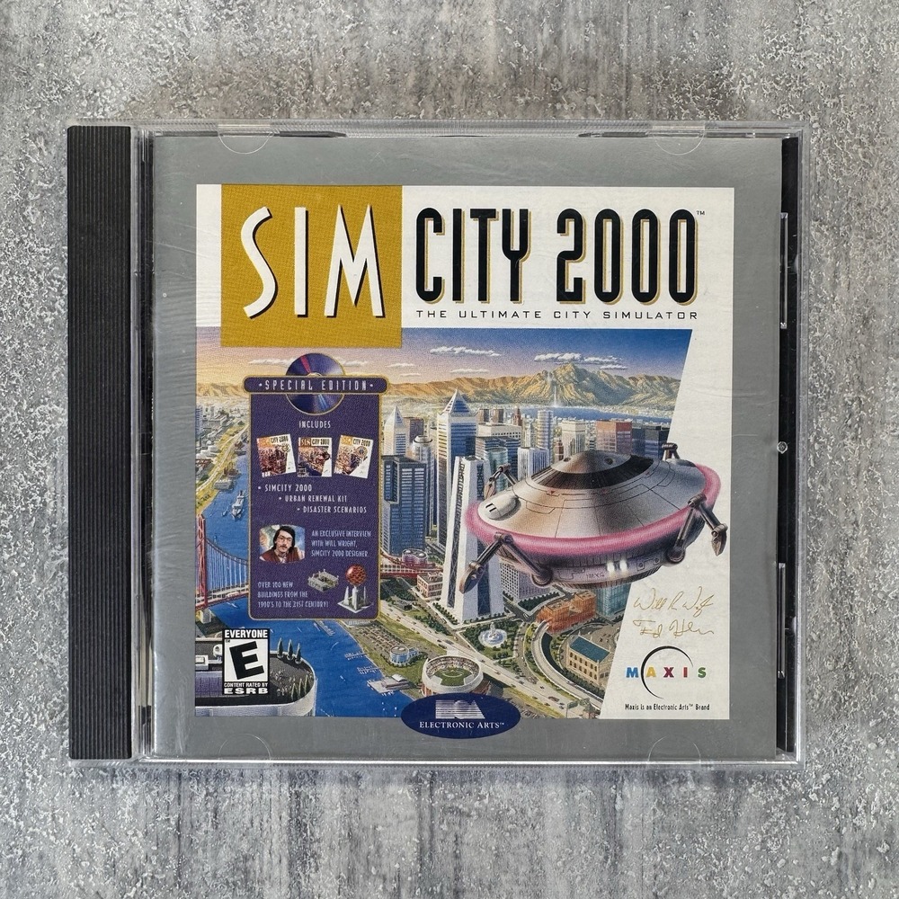 SimCity 2000: Special Edition - PC Game CD with Case (1995) Great Condition